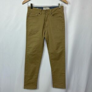 Lucky Brand Skinny Pants Size 12 Tan Kids Stretch Adjustable Waist‎